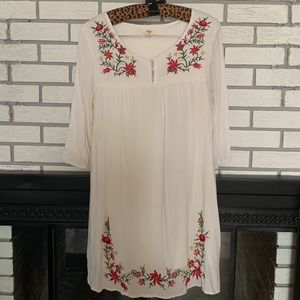 White embroidered tunic